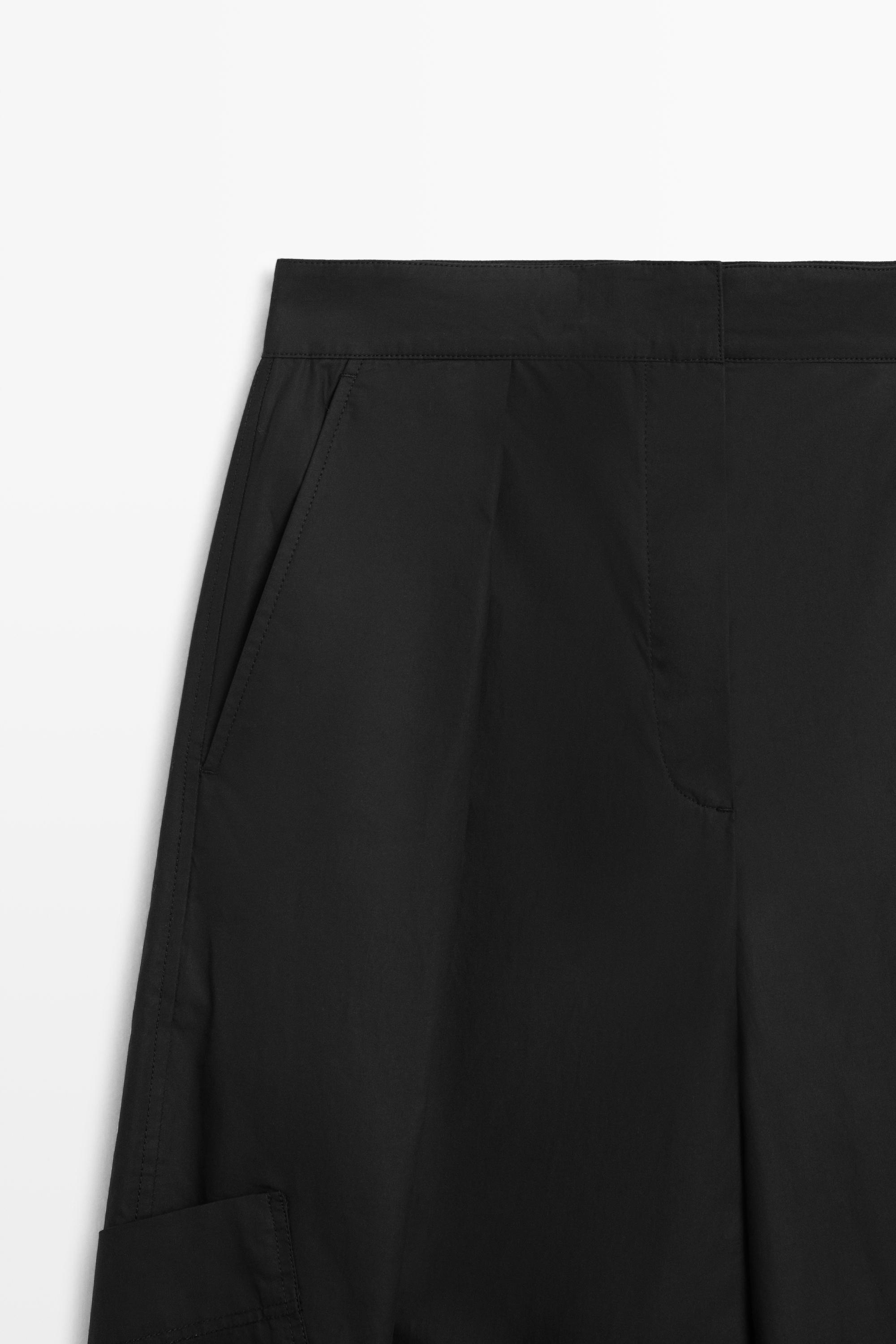 Pantalon cargo barrel fit